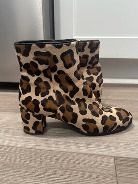 Vintage Margaux--The Boot in Leopard Haircalf--38.5 (US 8)